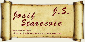 Josif Starčević vizit kartica